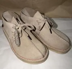 Clarksデザートトレックサンドスウェード ベージュ25.5cm