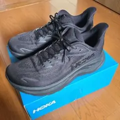 【美品】HOKA クリフトン10 Clifton10 ブラック27.5cm ホカのサムネイル