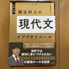 現代文プラチナルール 柳生好之 KADOKAWA
