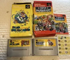 スーパーマリオワールド スーパーマリオカート SFC ソフト 2本セット