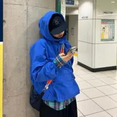 ☆USA製☆ L.L.Bean エルエルビーン アノラックパーカー 青