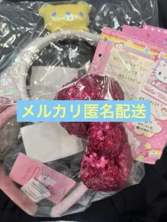 シナモロール ハローキティ カチューシャセット シナモン ポーチ サンリオ