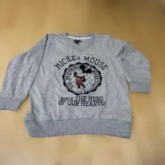 ミッキーマウス スウェット グレー