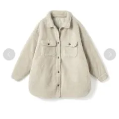 GRL グレイル 裏キルトボアジャケット オーバーサイズ ベージュ アウター