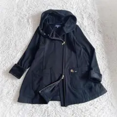 美品　エムズグレイシー　裏ボアロングスウェット　38 ブラック　ダブルファスナー