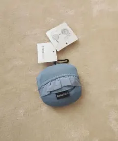Francfranc 水色 エコバッグ フリル付き