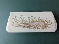 レトロな総ビーズバッグ　フォーマル　和装　パーティ