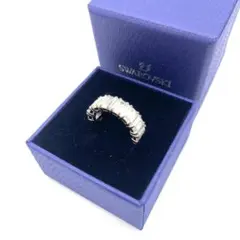 ✨極美品✨スワロフスキー SWAROVSKIバゲットクリスタルリング11号箱付✧のサムネイル
