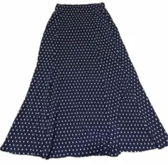 ELENCAREDUE 楊柳　マキシスカート　ドット　水玉　高身長　マーメイド