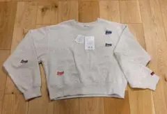 java　刺繍ロゴ付きグレーのスウェット