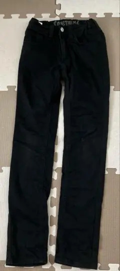 SOMETHING EDWIN ブラック長ズボン 150