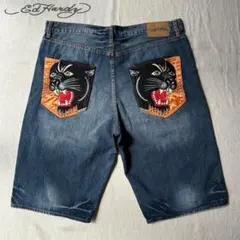 Ed Hardy スウェットパンツ スカル刺繍 - メルカリ
