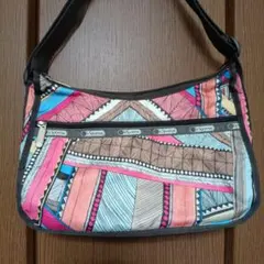 レスポートサック　クラシックホーボー　幾何学模様