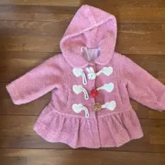 ピンクうさぎキッズコート、メゾピアノ風