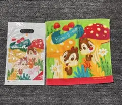 【新品】第一生命 チップとデール　タオルハンカチ　ディズニー