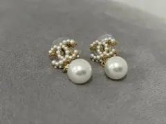 CHANEL パールピアス