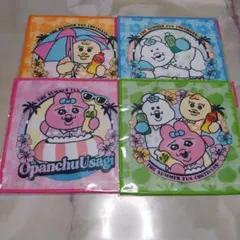 可哀想に❗おぱんちゅうさぎ ハンドタオル 4枚 コンプセット サントリー