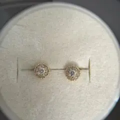 TRAX NYC 14Kゴールド ダイヤモンド ピアスセット 8mm - メルカリ