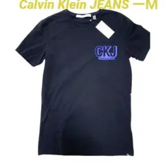 未使用タグ付☆ Calvin Klein JEANS★ 半袖 Tシャツ M 黒