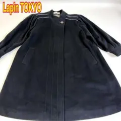 【vintage】Lapin TOKYO カシミヤ ノーカラー ロングコート