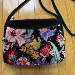 FEILER 花柄刺繍 ショルダーバッグ