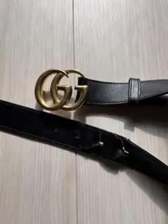 GUCCI ブラック GGロゴ ベルト