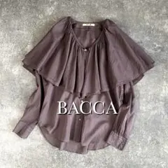 BACCA コットンボイルラッフルカラーシャツ BACCA バッカ トゥモローランド コットンボイル ラッフルカラーシャツ