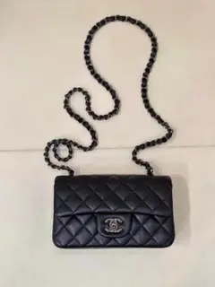 Chanel 黒 キルティング ショルダーバッグ