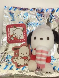 はぴだんぶい×スシローコラボ　ポチャッコ　マスコット　シールセット