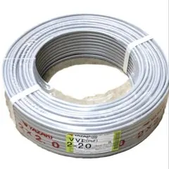 送料無料】矢崎製 VVF ケーブル2.0-2C 100m1巻 未使用 - メルカリ