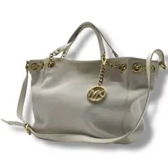 マイケルコース　 2way トートバッグ　ホワイト