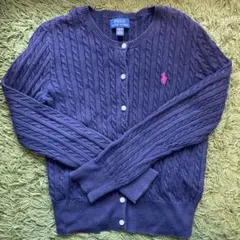 ラルフローレン　キッズカーディガン8-10