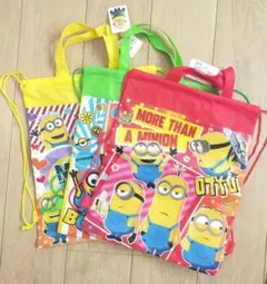 【未使用】ミニオンズ ナップサック　不織布 バッグ セット