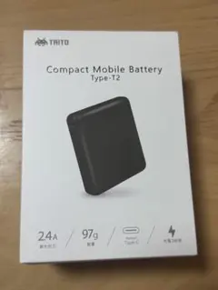【未開封】TAITO モバイルバッテリー Type-T2 ブラックのサムネイル
