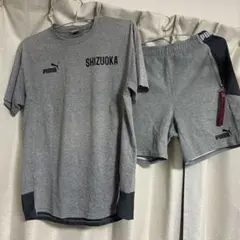 PUMA サッカーウェア 上下グレー Lサイズ