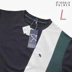 新品 アーノルドパーマー 半袖 Tシャツ 天竺 吸水速乾 ネイビー Lサイズのサムネイル