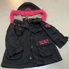 RONI ブラックコート XS フード付き