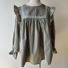 美品　フィフス　フリルブラウス　カーキーのサムネイル