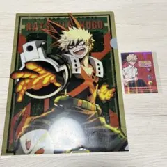 僕のヒーローアカデミア　爆豪勝己　一番くじ　クリアファイル　アニメイト　カード
