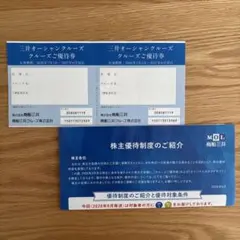 商船三井 株主優待 三井オーシャンクルーズ優待券 2枚のサムネイル
