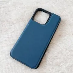▪︎ iPhone15promax ケース ネイビー カード収納 シンプル