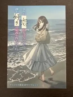 これが一恋だと言うのなら、誰か好きの定義を教えてくれ　アニメイト限定リーフレット