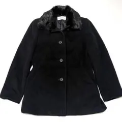 【美品】GERARD DAREL アンゴラ混 ファーコート M ラビットファー