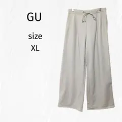 GU ジーユー イージードローストリングセミワイドパンツ