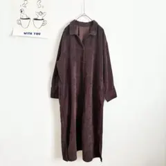 チャオパニックティピー　コーデュロイシャツワンピース　ロング丈　ゆったり◎