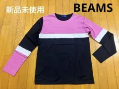 【新品・未使用 Ｌ】BEAMSビームス カットソー 長袖Ｔシャツ ブラック・黒