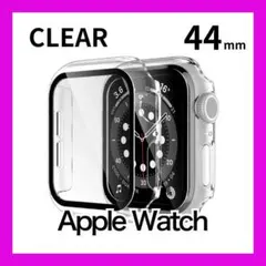 Apple Watch 保護カバー 44mm ケース クリア 強化ガラス 防水A