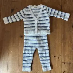 ストライプ ベビーパジャマ 90