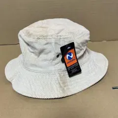 ニューハッタン☆バケットハット☆コーデュロイ☆ベージュ系サンド☆バケハ☆L/XL