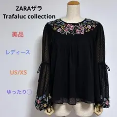 美品 ZARAザラ レディース 長袖 トップス ブラウス ブラック US/XS